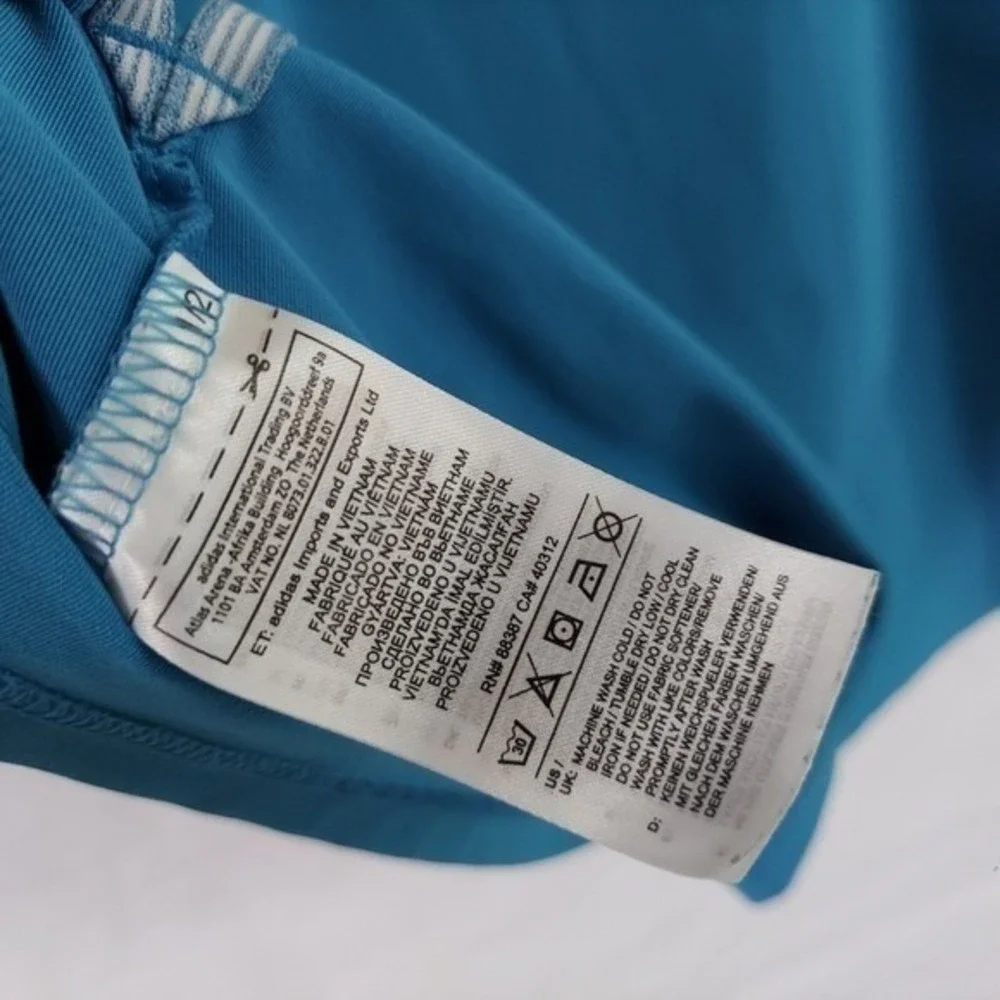 Adidas Polo‎ Men L Blue Golfcore Performance Moisture Wicking Active Lifestyle
